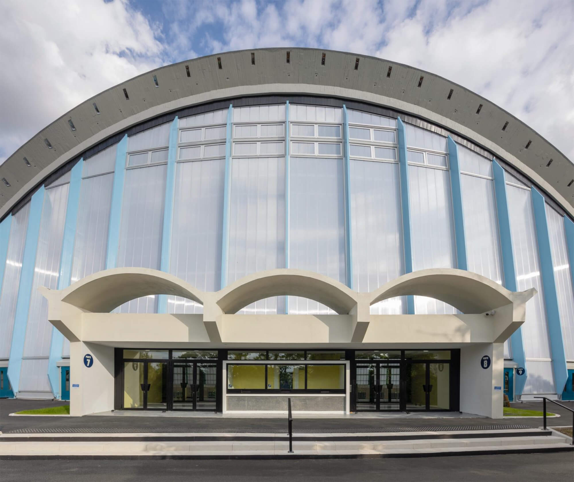 entry with three arches over the entrance