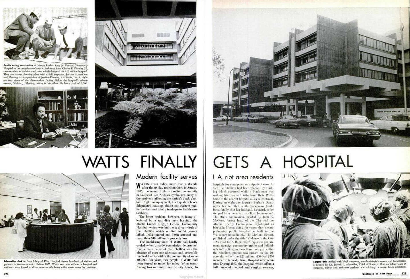 newspaper article about new hospital