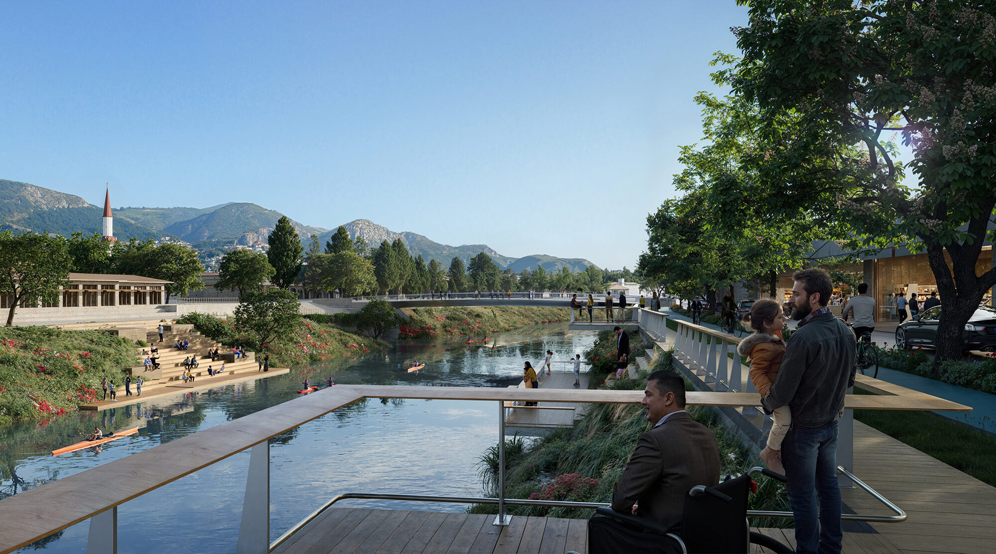 the waterfront along the Asi River in Antakya will be protected