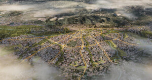 rendering of aerial view of Antakya