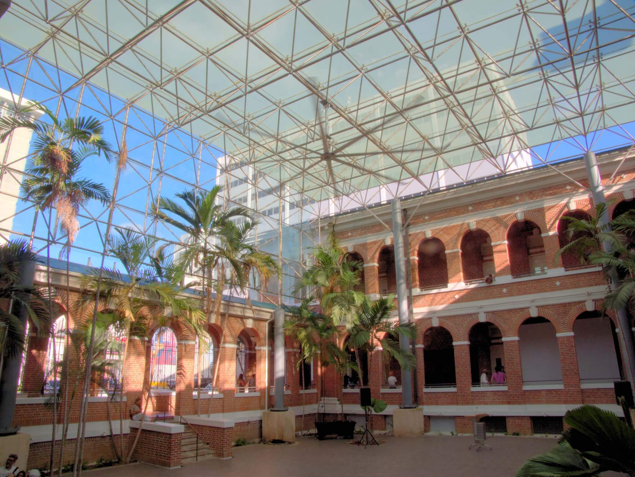 interior courtyard of the Museo de Arte Contemporáneo de Puerto Rico