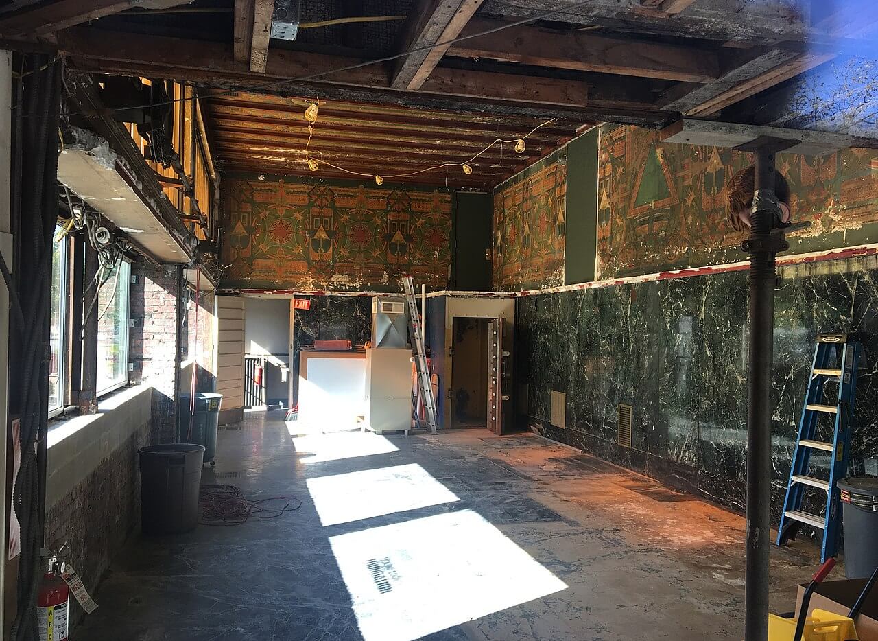 hand-painted murals by Louis Sullivan