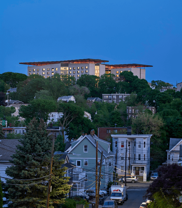 veterans hospital on hilltop designed by Payette