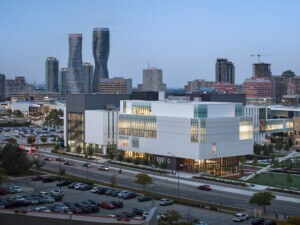 Sheridan College’s new Student Life Centre clad with aluminum