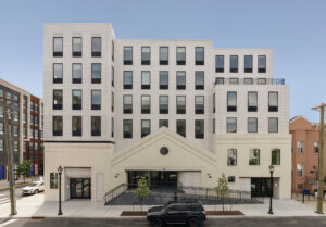 Starling by GRT Architects added 4 stories to an existing brick warehouse building in Jersey City