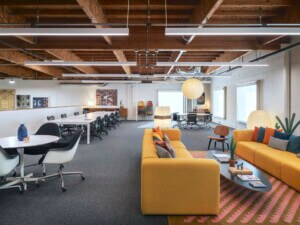 Eames Institute office and archive space in Richmond, California has midcentury office furniture.