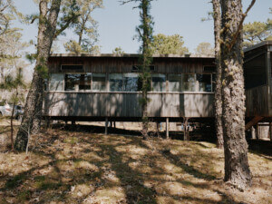 exterior view of Marcel Breuer's Long House