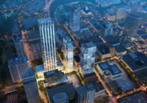 Rendering of Paramount tower in downtown Nashville