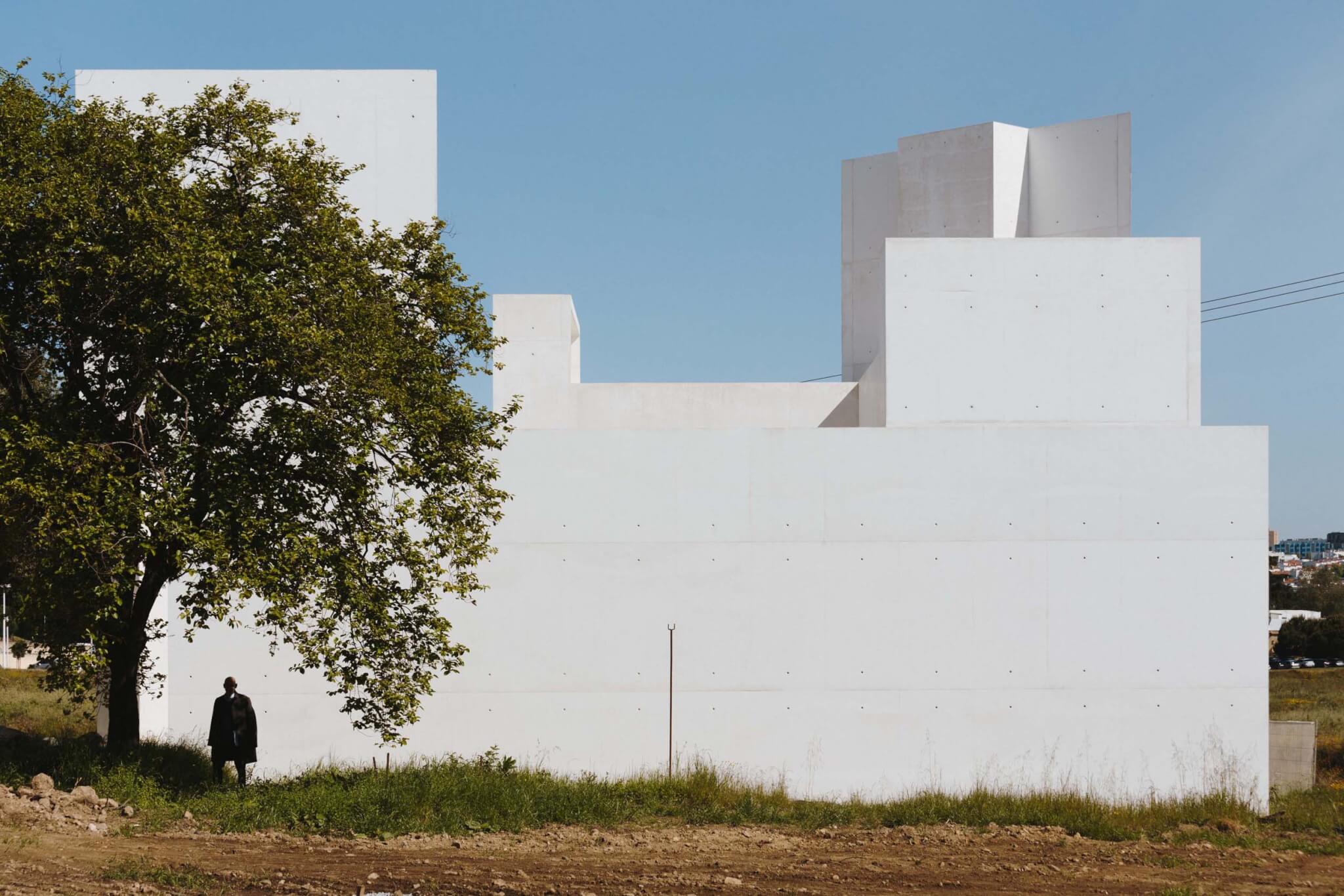 white exterior of pavilion