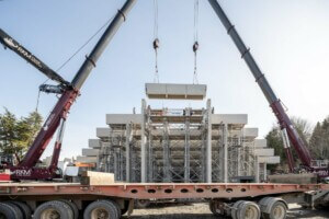 construction at Arthur Erickson’s Museum of Anthropology in Vancouver