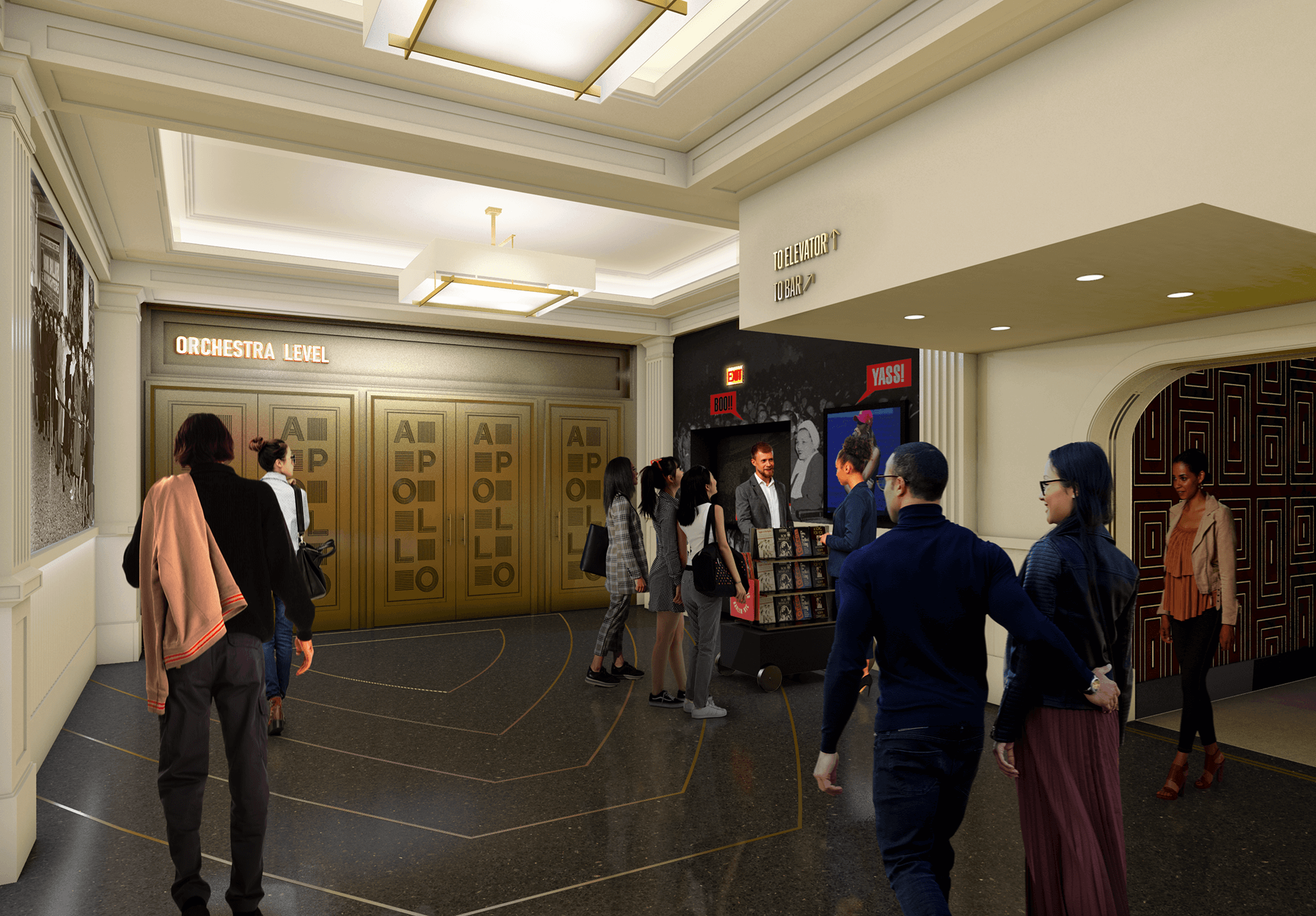 new lobby at apollo theater