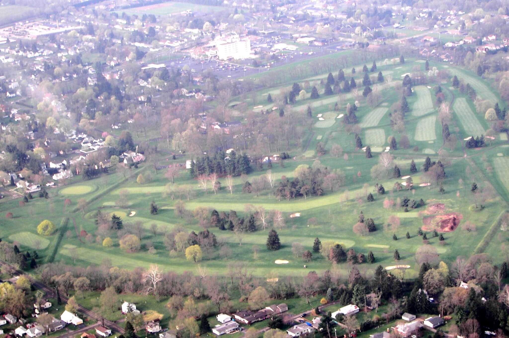 aerial view of the site