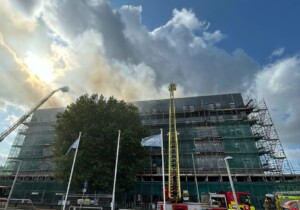 a fire occurred at a building in Dagenham in East London