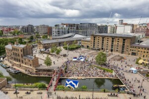 aerial view of King's Cross redevelopment