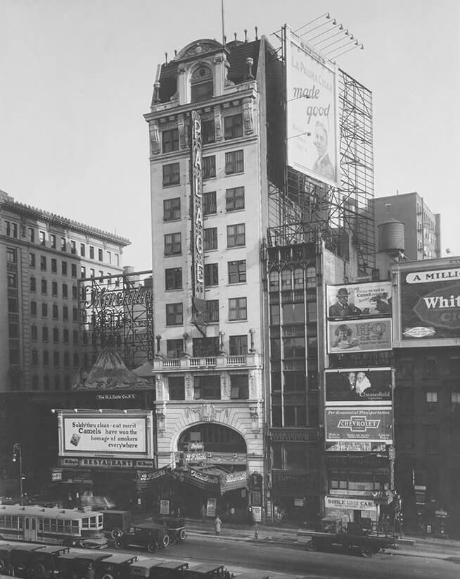 archival image of the Palace Theater