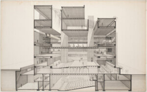 original drawings by Paul Rudolph will be on view at the Met