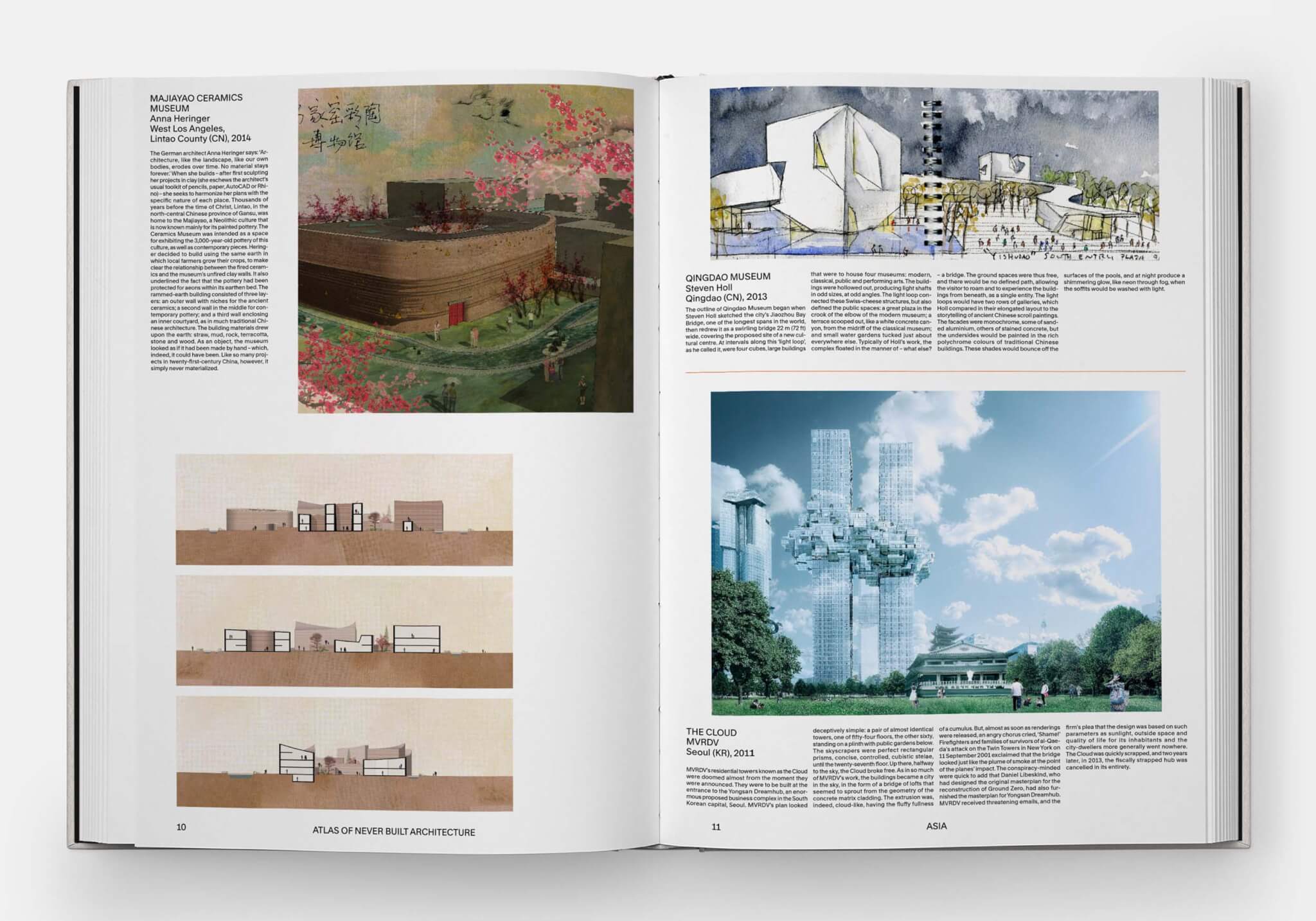 spread from Atlas of Never Built Architecture