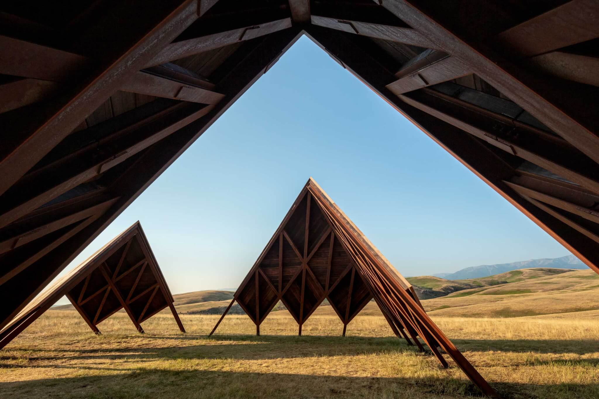 interior view of pavilion designed by Arup for Tippet Rise