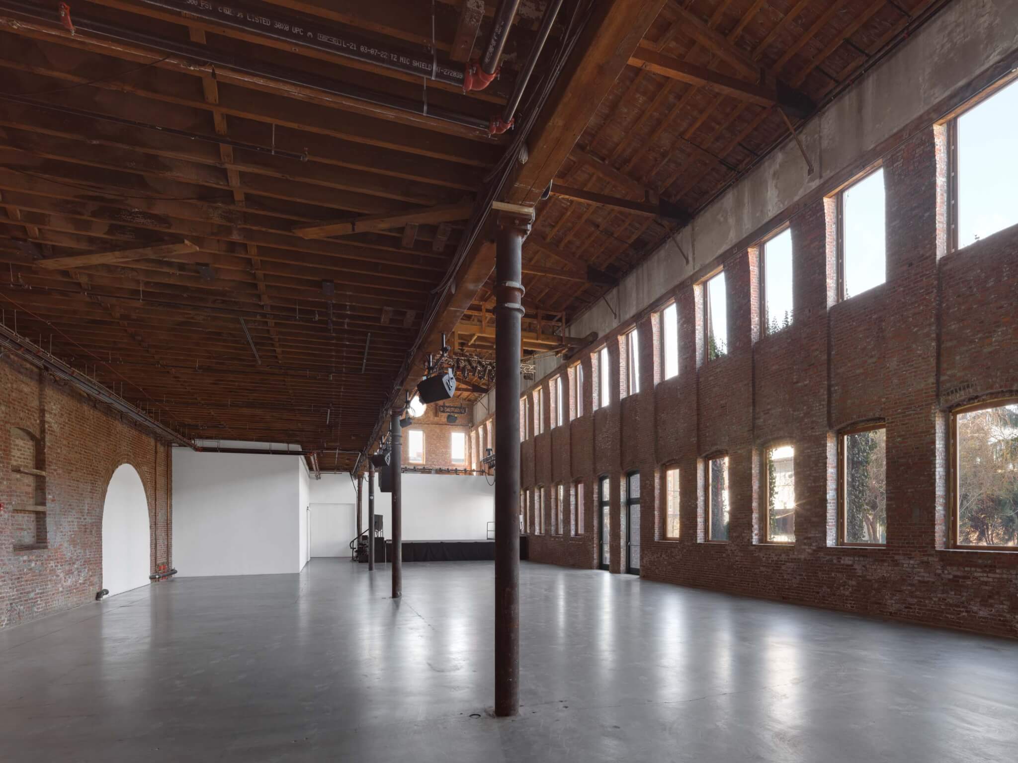 interior of Pioneer Works following renovation by Peterson Rich Office to improve accessibility 