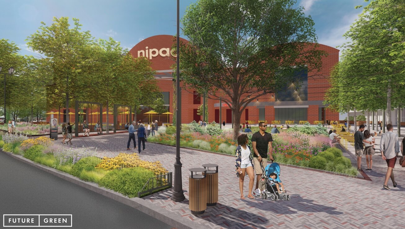 Landscape project by Future Green Studio for New Jersey Performing Arts Center (NJPAC)