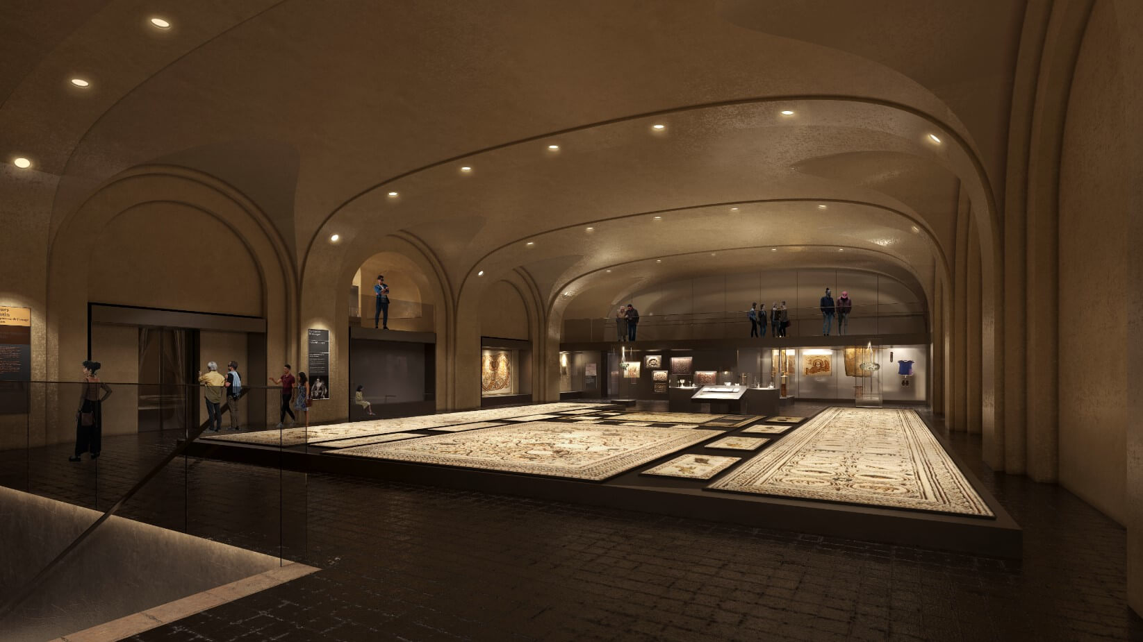 Improved subterranean space at the Louvre