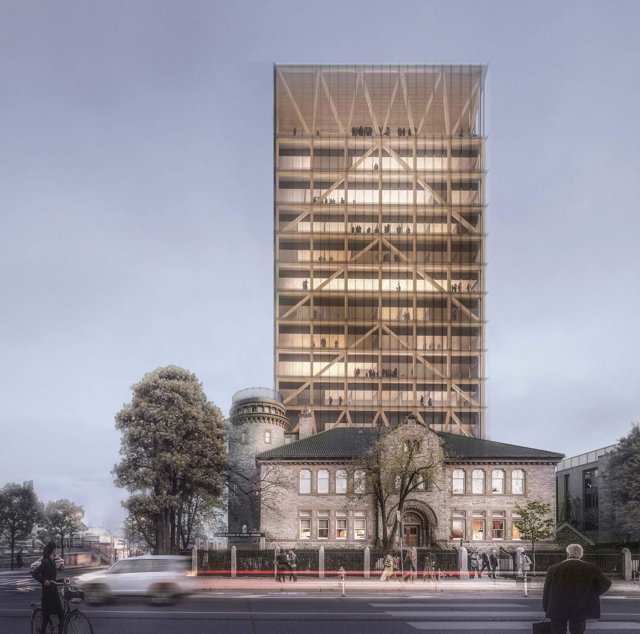 University of Toronto’s Academic Wood Tower is poised to become the tallest academic mass timber building in Canada. The building will be presented at Facades+ Toronto