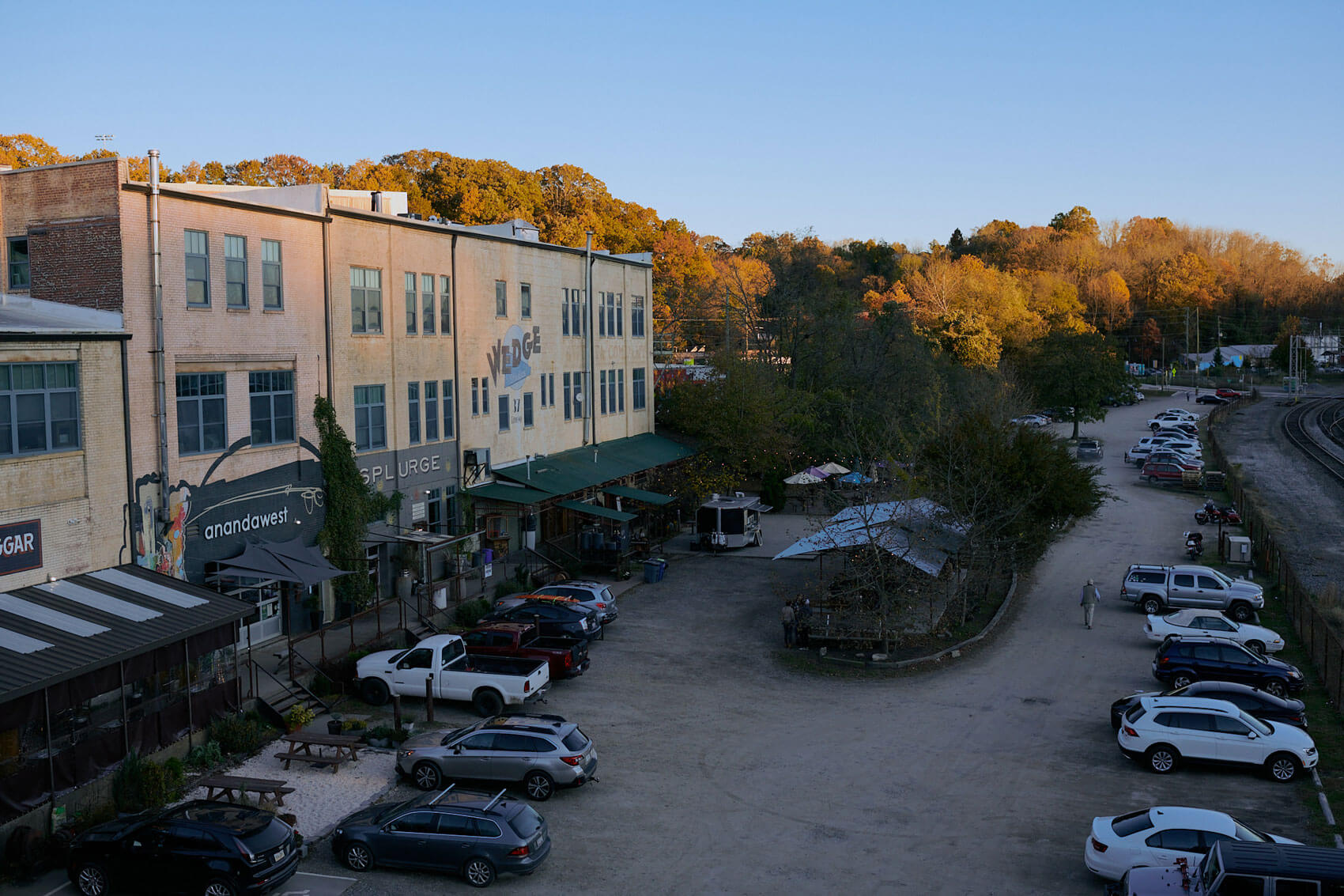 downtown Asheville, North Carolina prior to Hurricane Helene