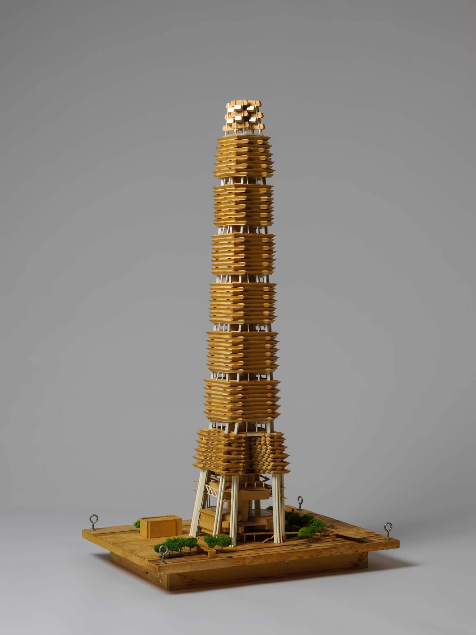 Architectural model for the proposed Sino Tower in Hong Kong